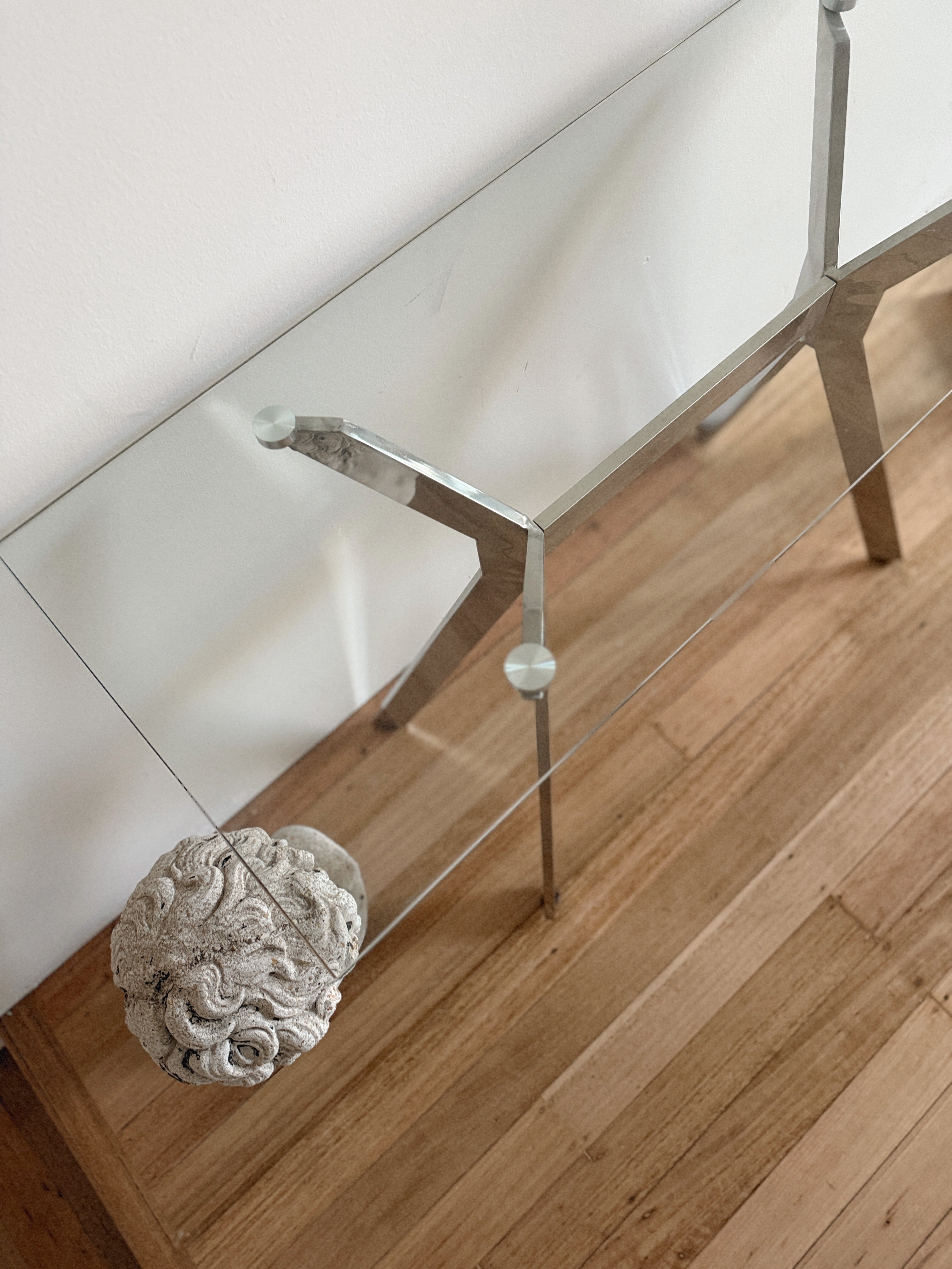 Glass + Chrome Desk/Table