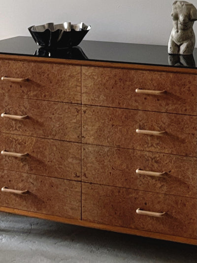 Walnut Burl 8 Drawer Sideboard