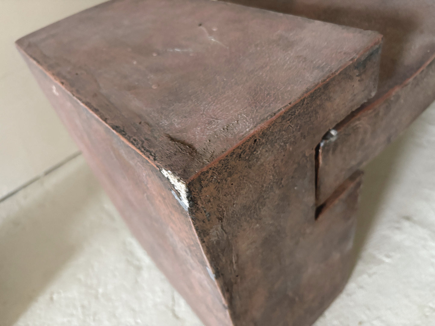 Sculptural Textured Wavy Bench