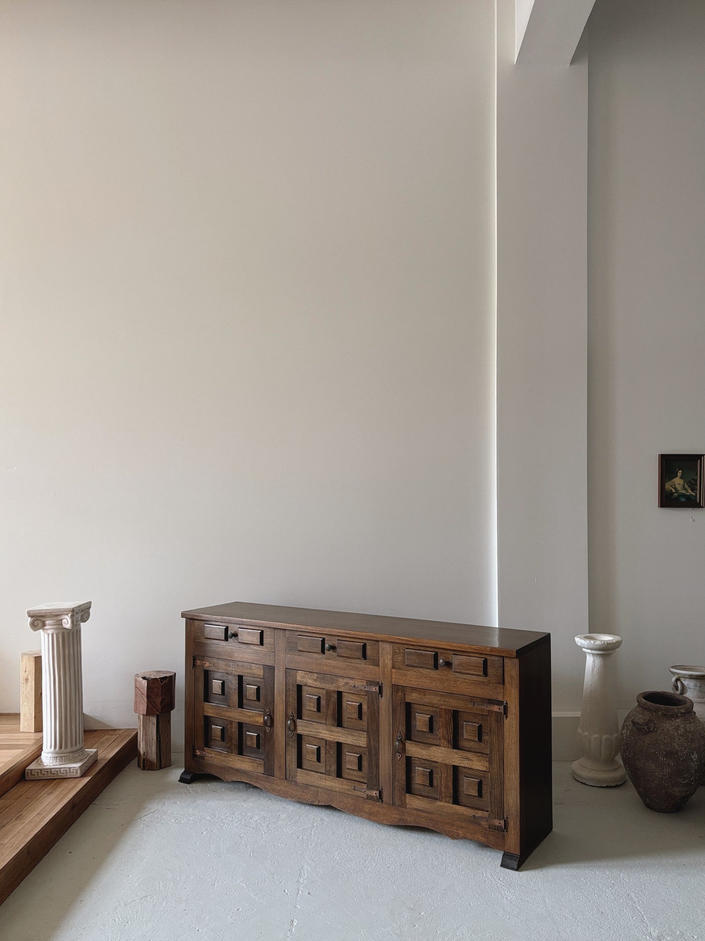 1970s Brutalist Walnut Sideboard