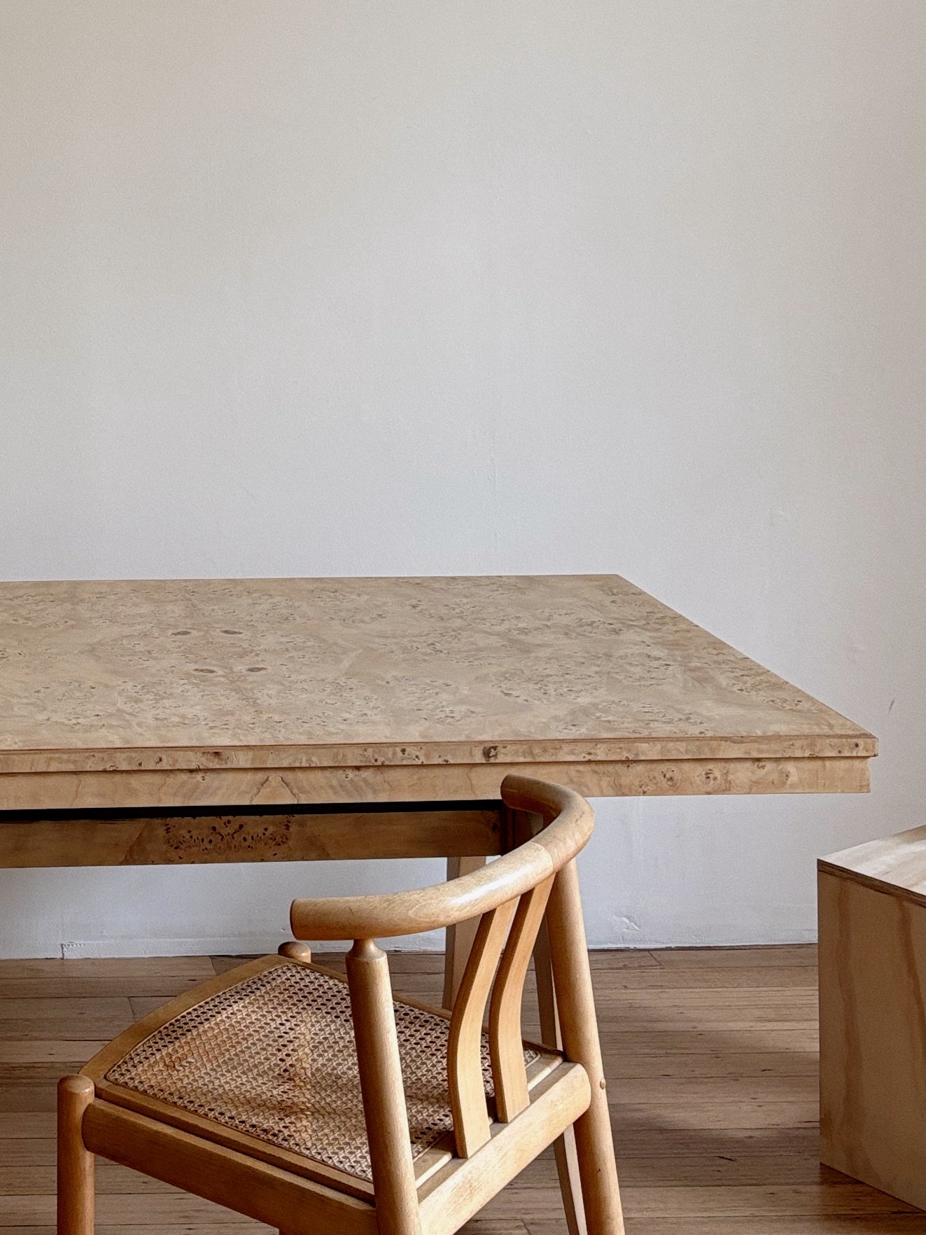 1960s Burl Dining Table