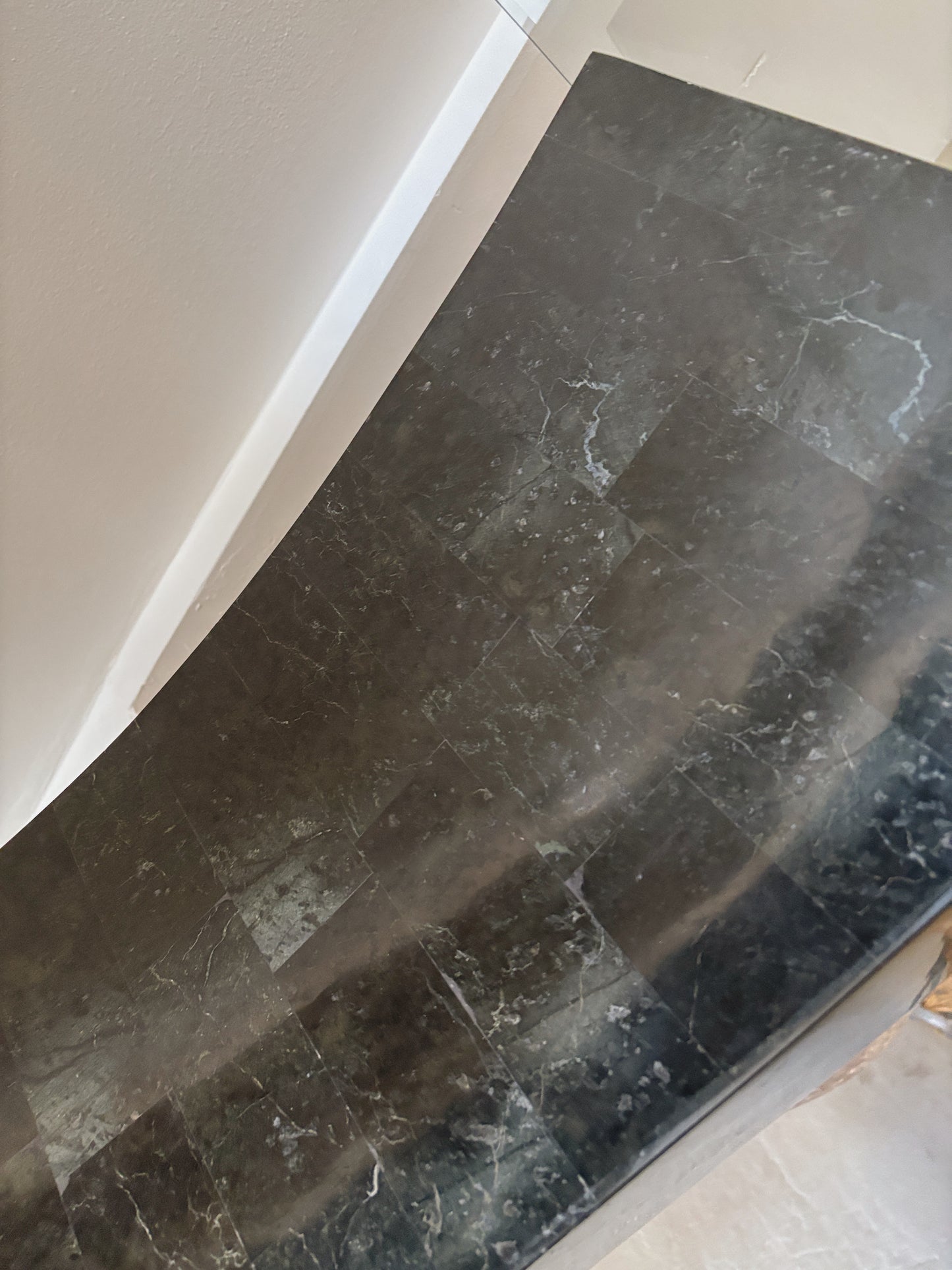 1980s Tessellated Stone Console Table