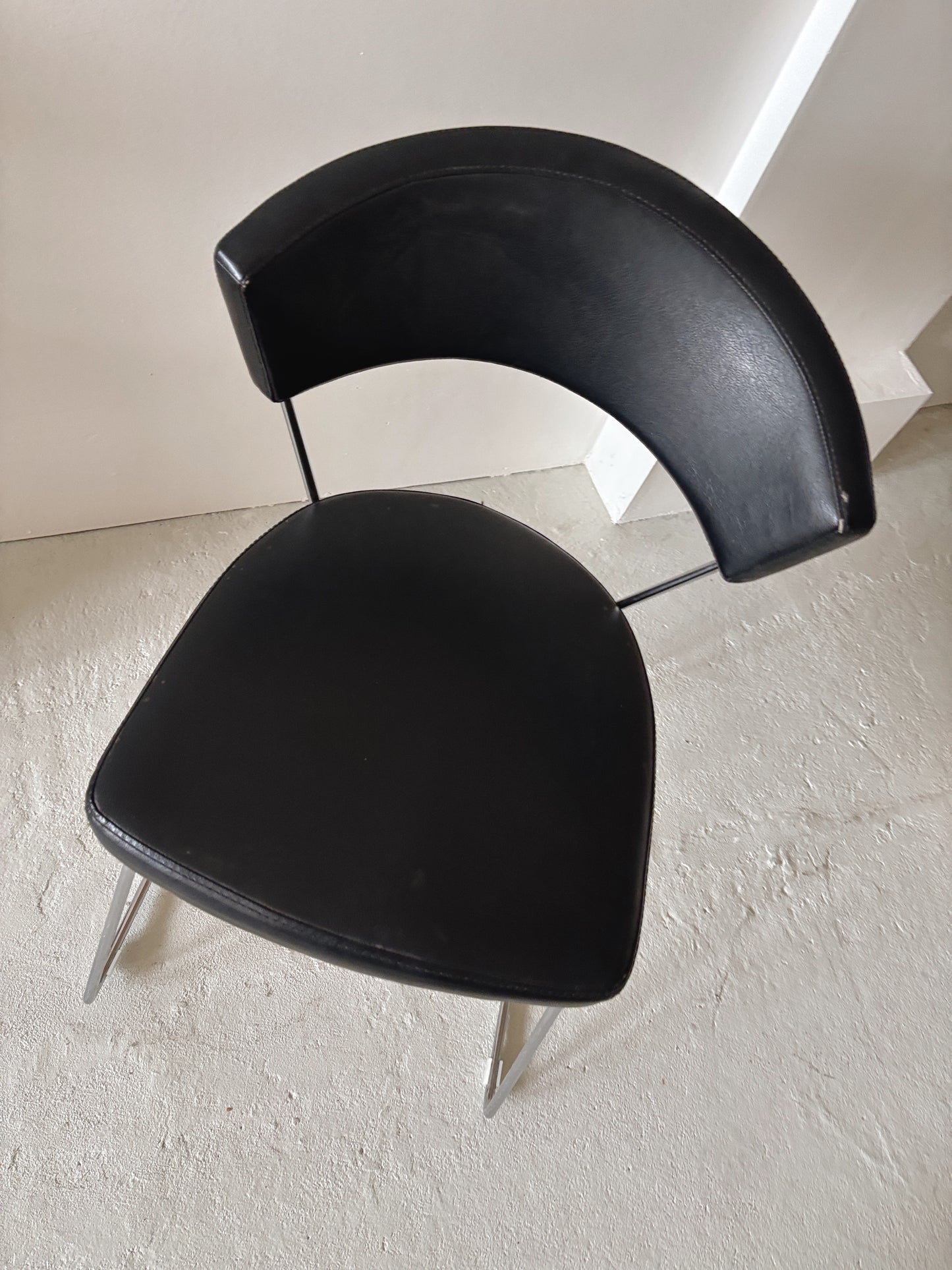 *CUSTOM* Set x 4 Chrome Curve Back Chairs