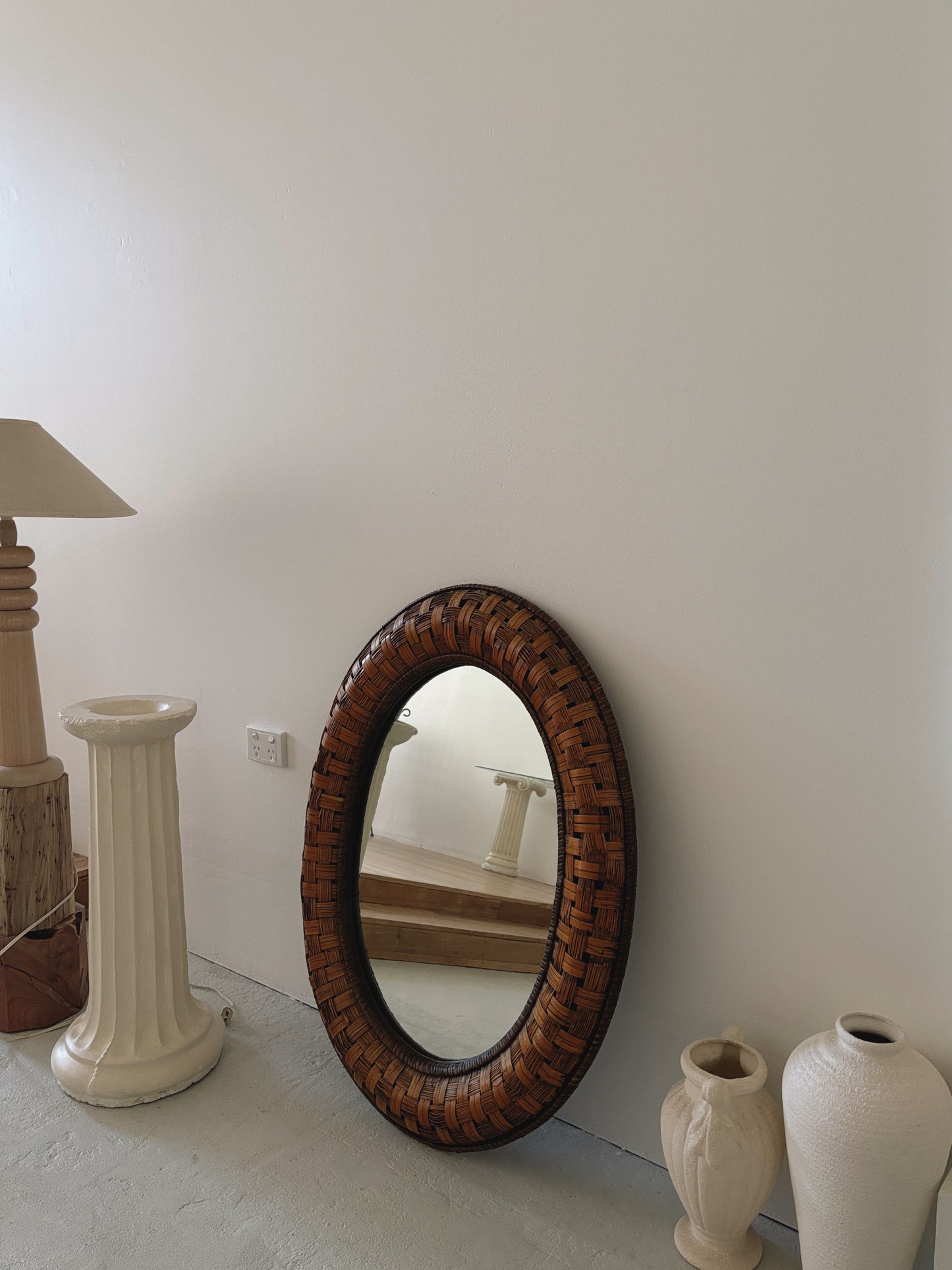 Vintage Woven Mirror