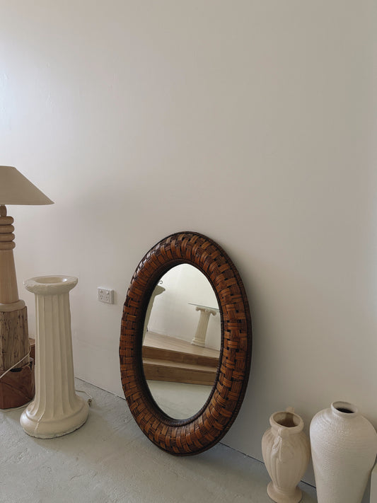 Vintage Woven Mirror