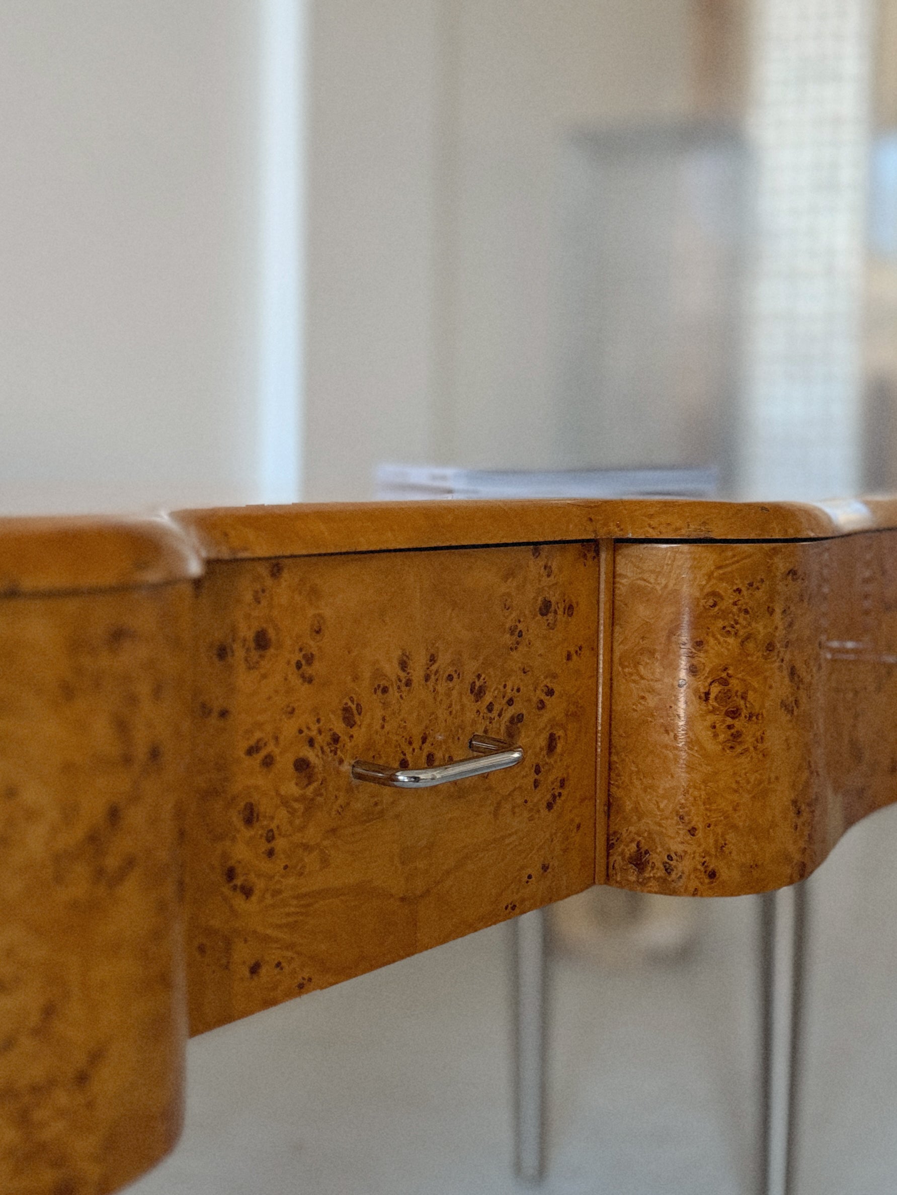 Longline Burl Console Table