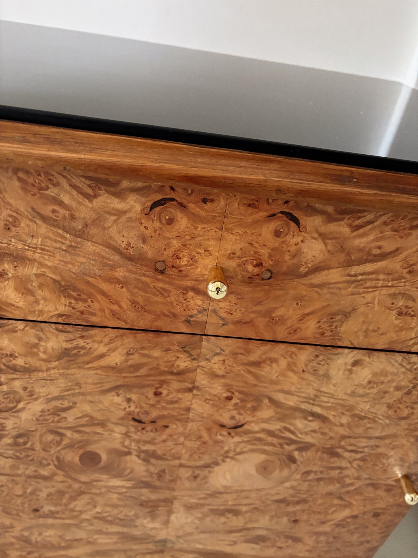 Walnut Burl Bedside Tables