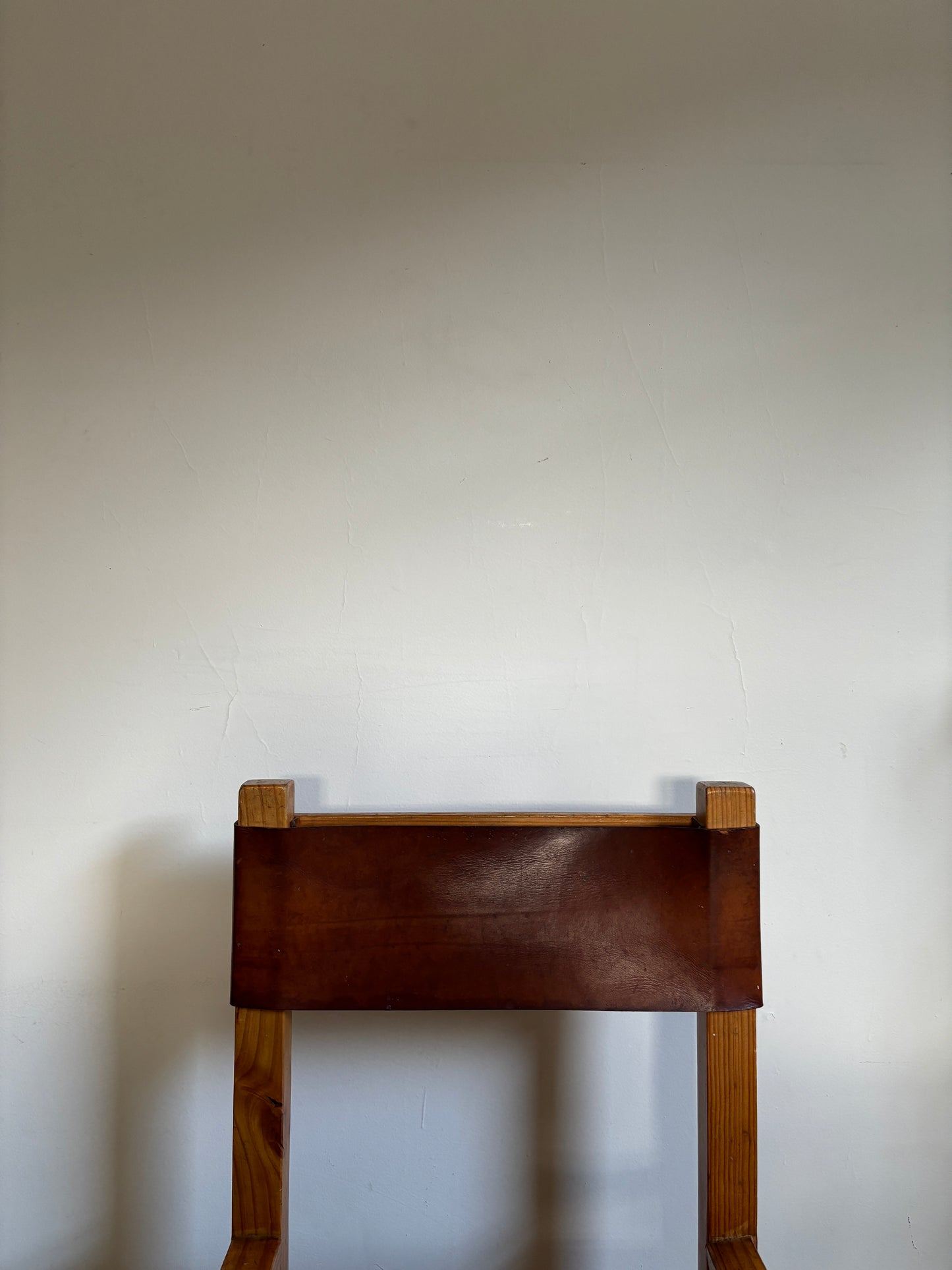 Brutalist Leather Dining Chairs