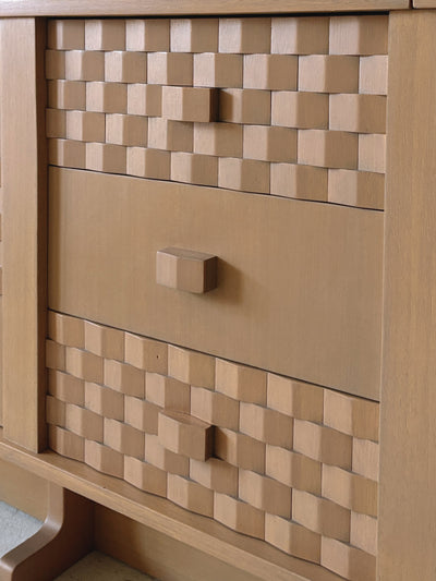 Custom 1980s Textured Sideboard