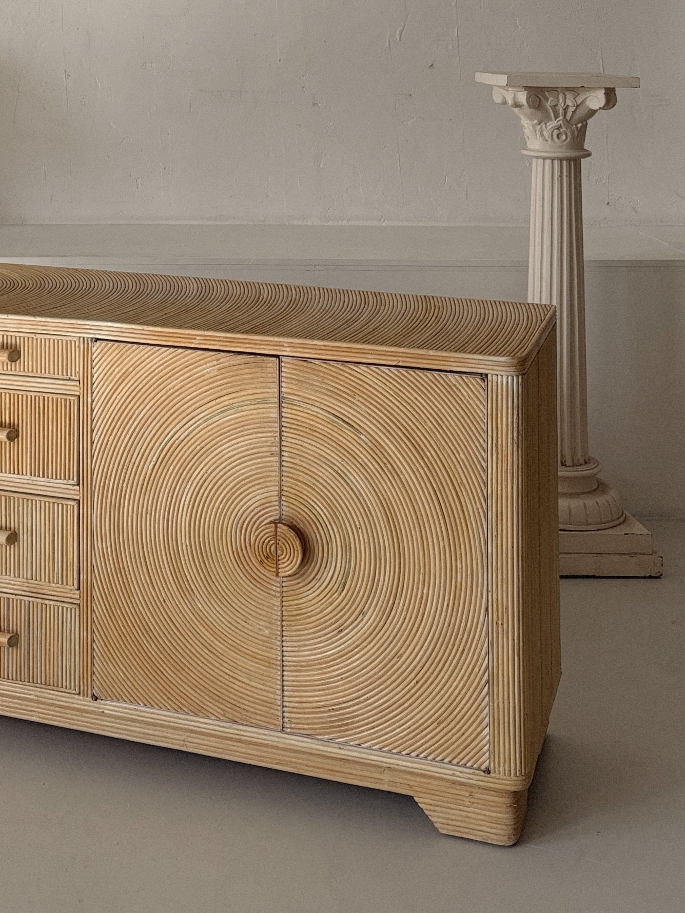 Vintage Bamboo Sideboard