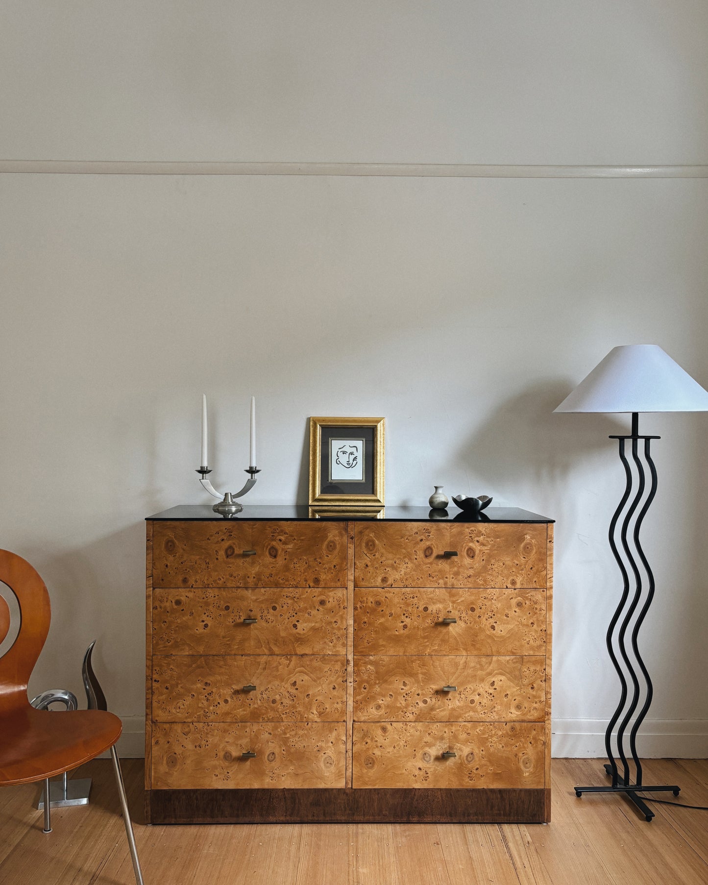 1960s Burlwood Sideboard