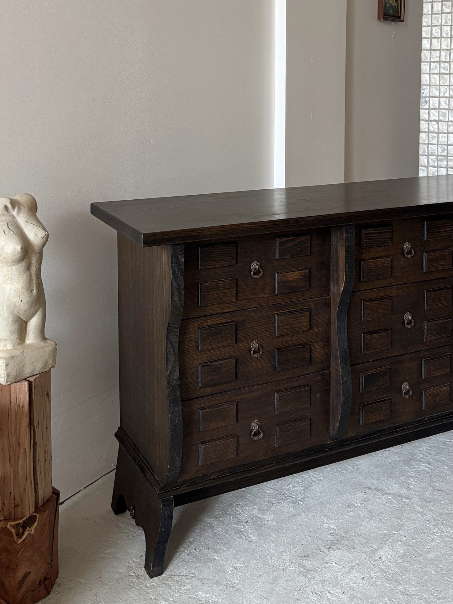 9 Drawer Brutalist Sideboard