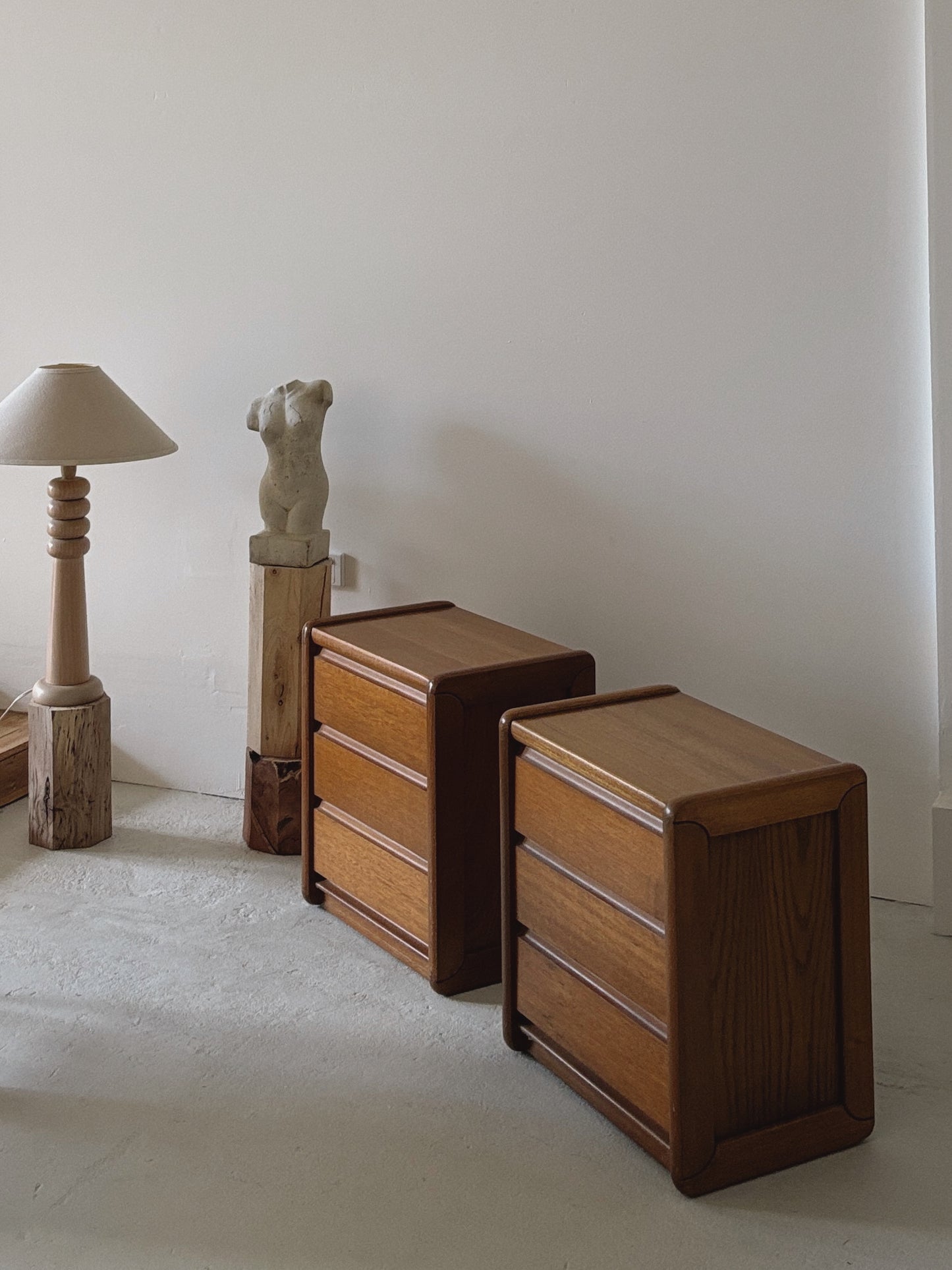 1970s Oak Beside Tables