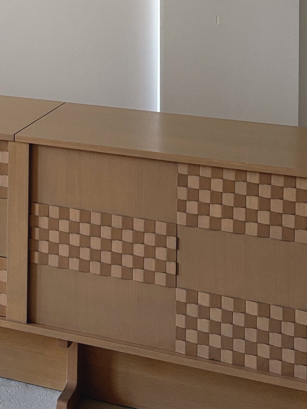 Custom 1980s Textured Sideboard