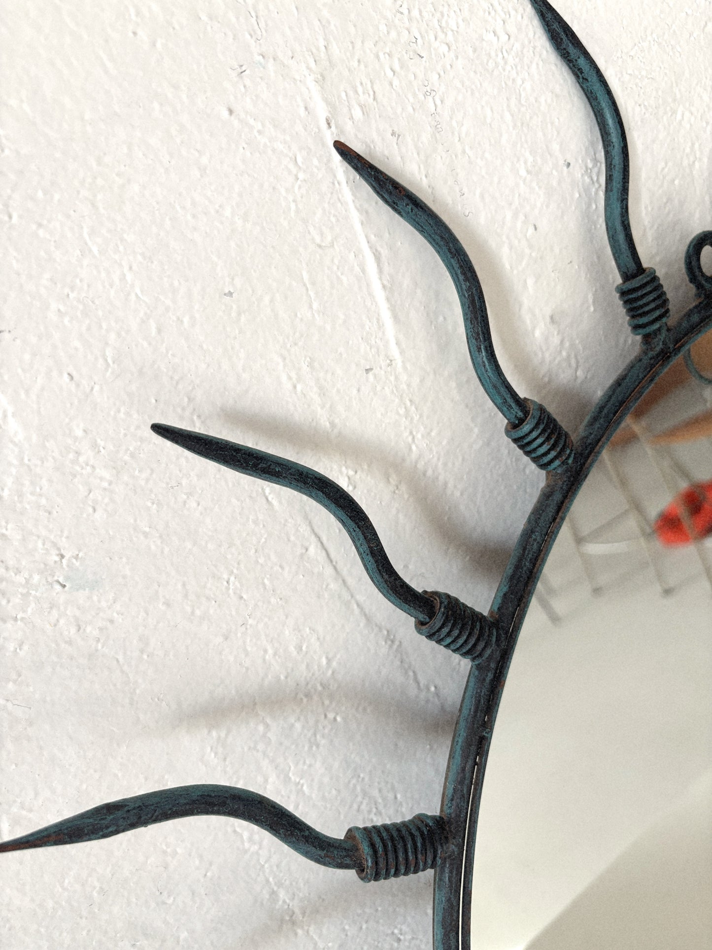 Wrought Iron Sun Mirror