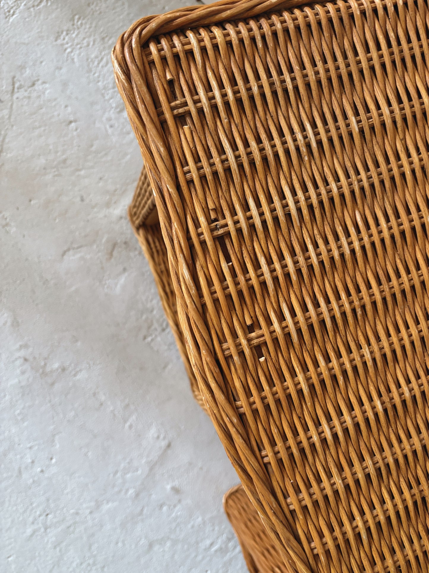 Vintage Rattan Bedside Tables