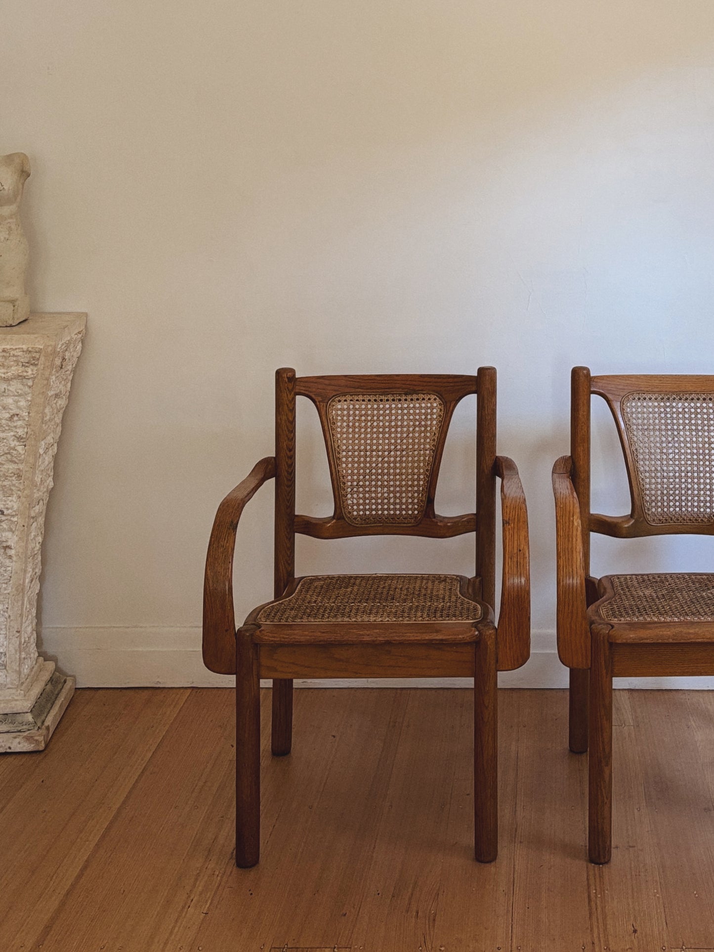 Set 6 Rattan Bentwood Chairs