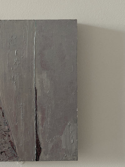 2000s Silver Painting on Canvas