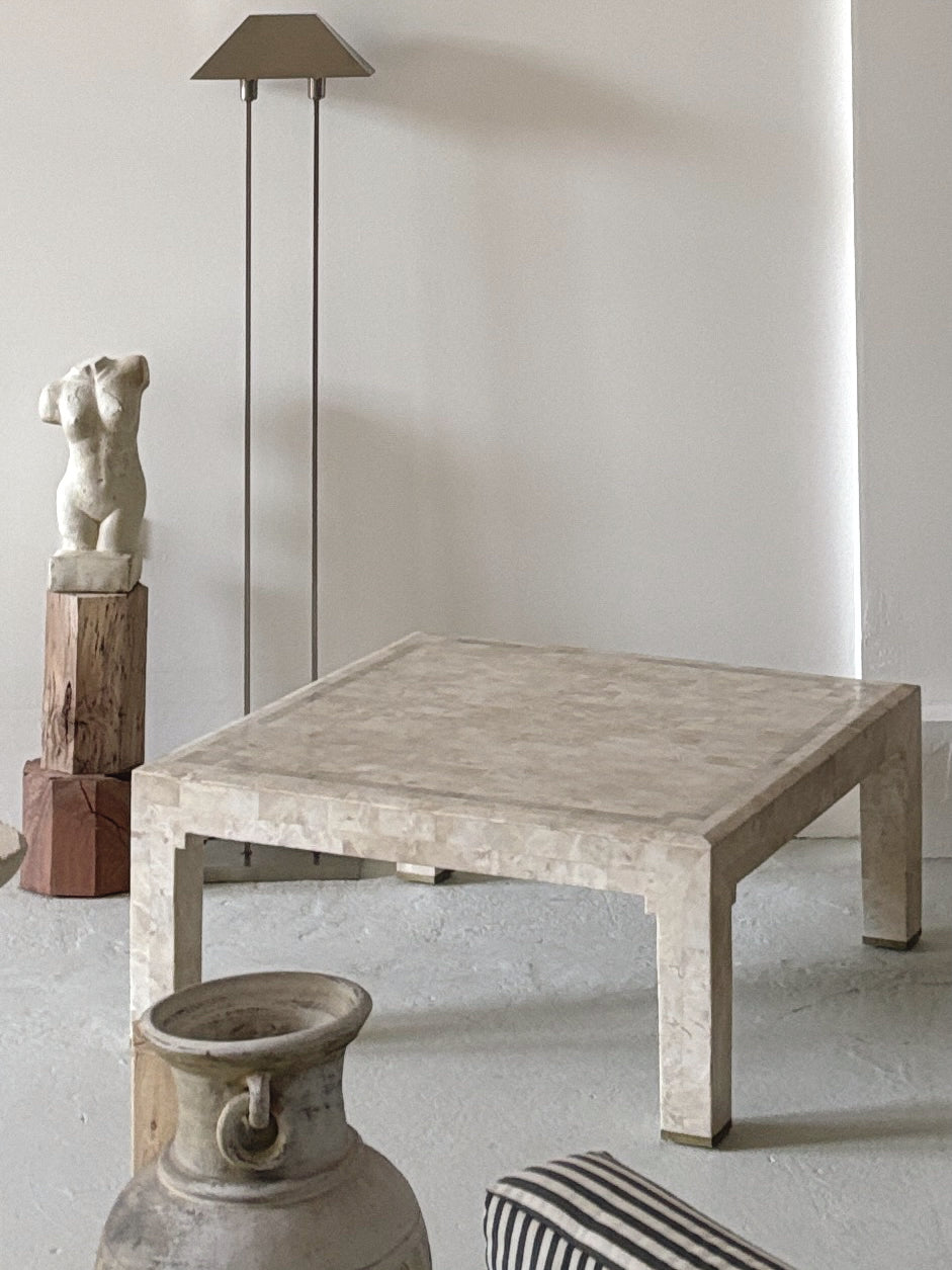 1980s Tessellated Stone Coffee Table