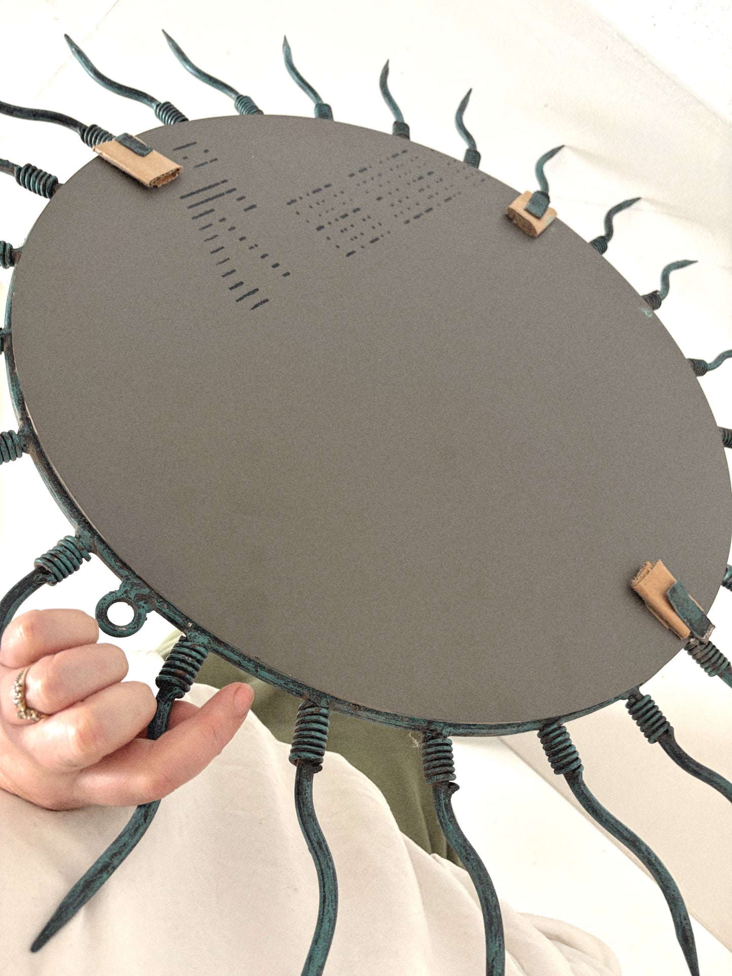 Wrought Iron Sun Mirror