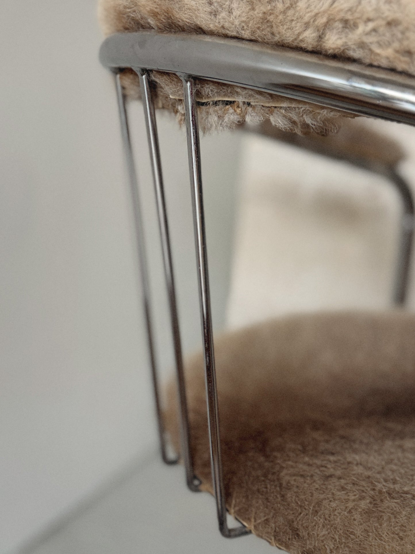 Bespoke Chrome Hide Chair