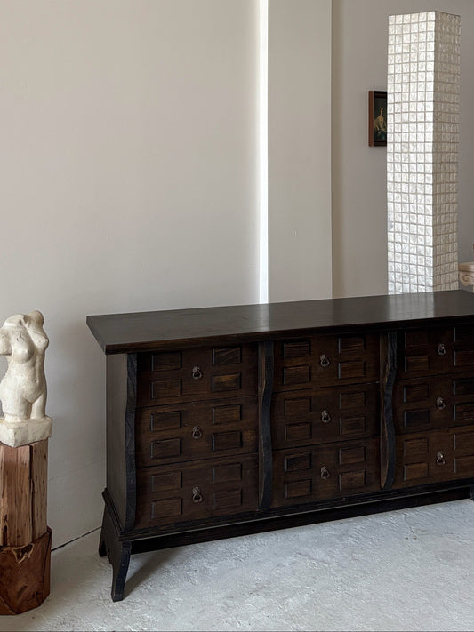 9 Drawer Brutalist Sideboard