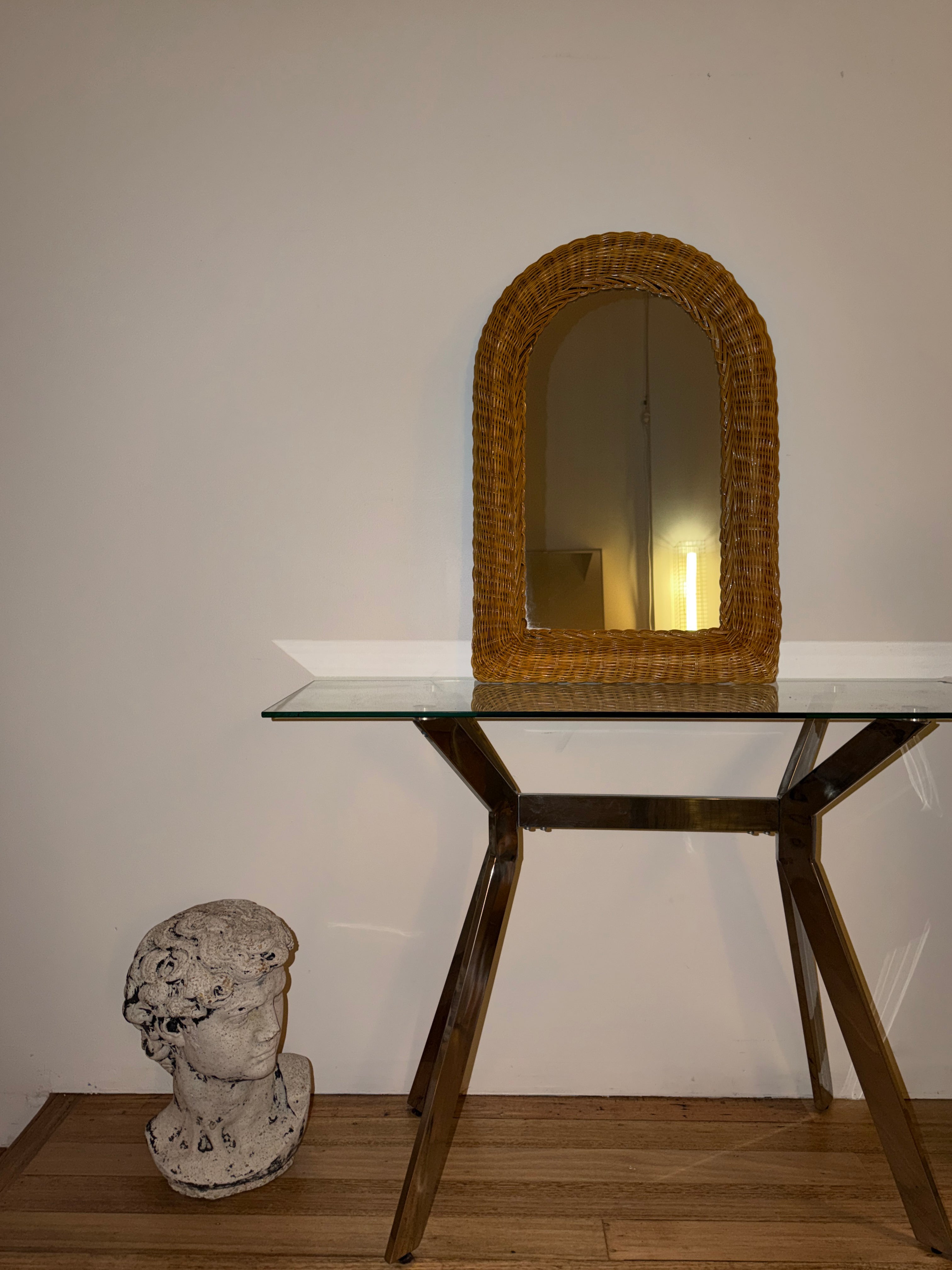 Glass + Chrome Desk/Table
