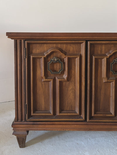 Detailed Brutalist Oak Sideboard