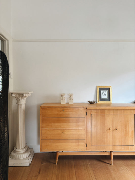 Blonde Mid Century Sideboard