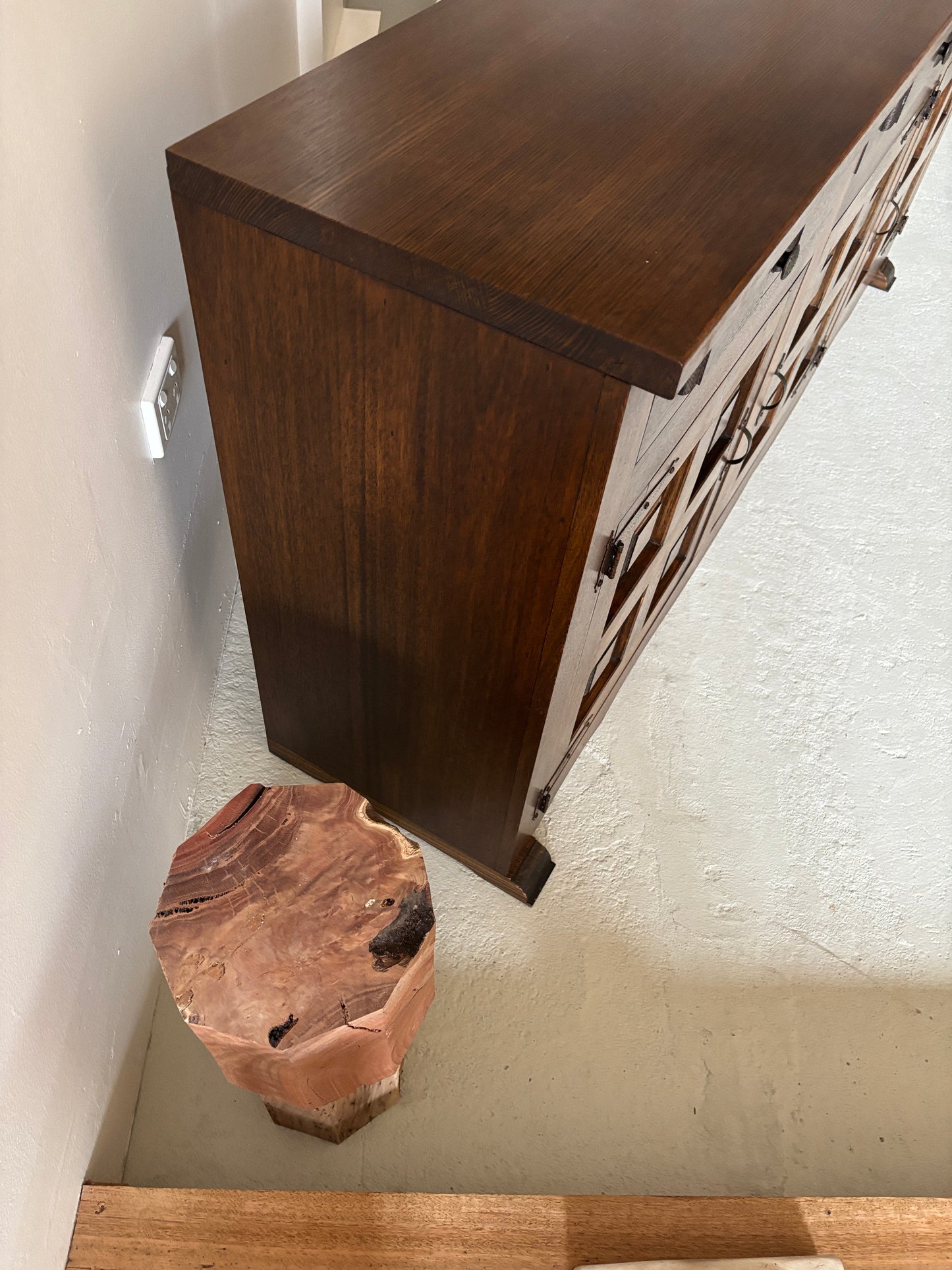 1970s Brutalist Walnut Sideboard