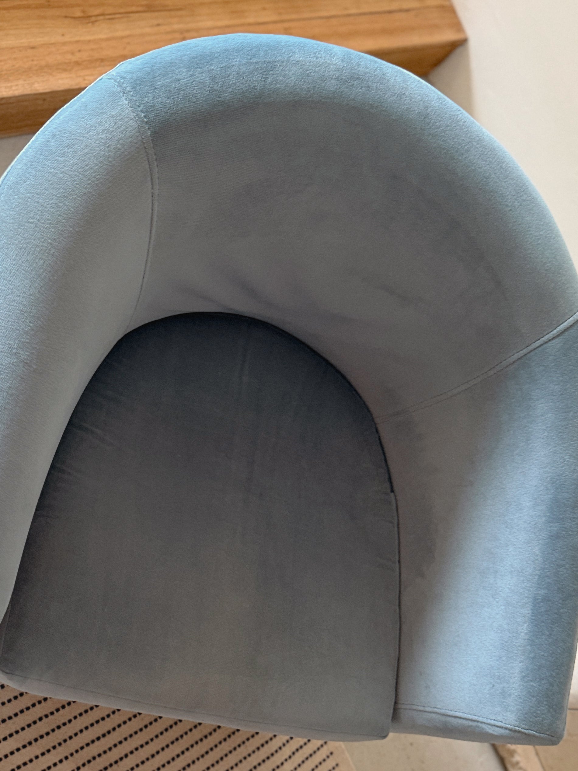 Blue Velvet Armchair