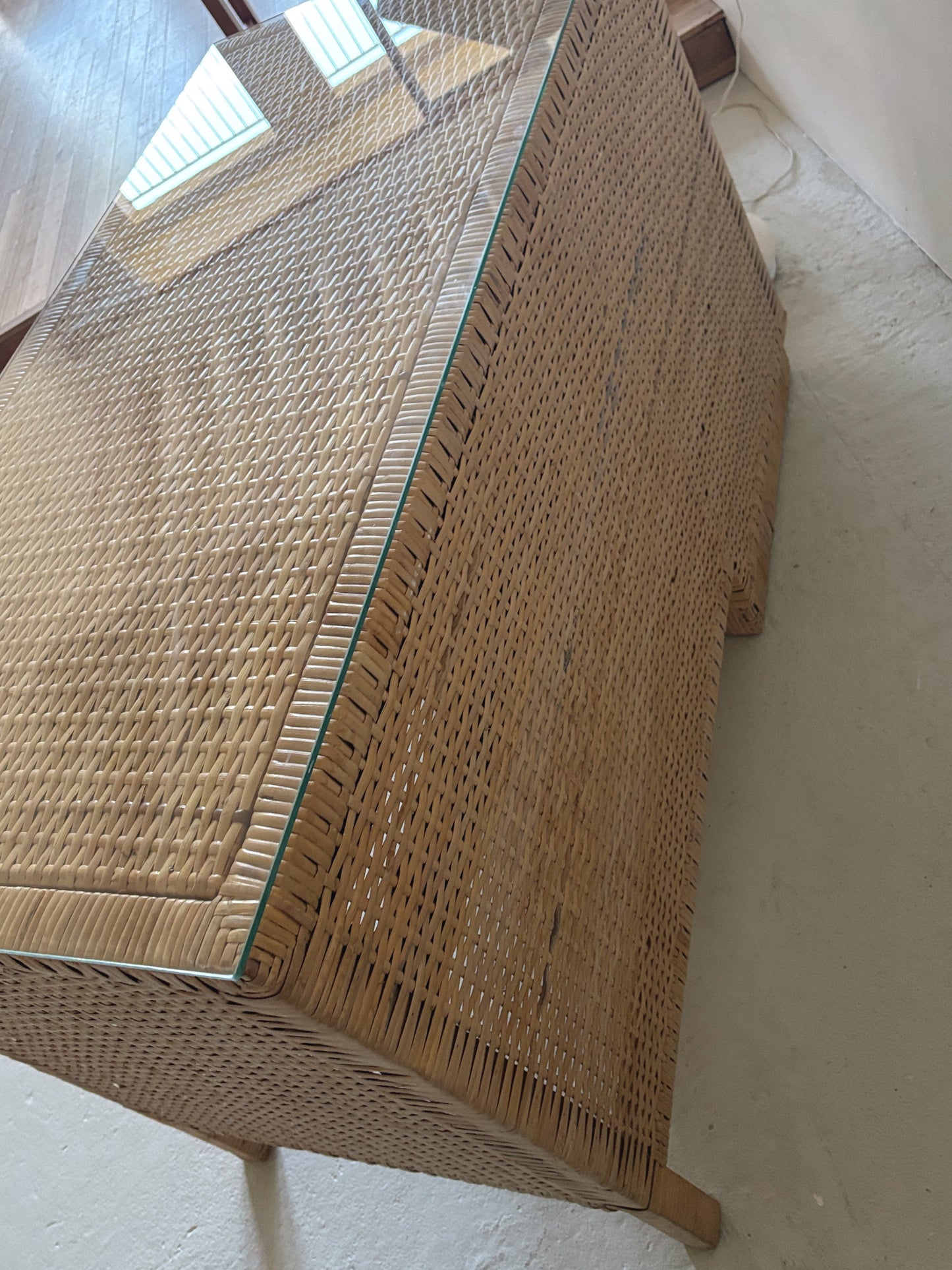 1970s Rattan Desk