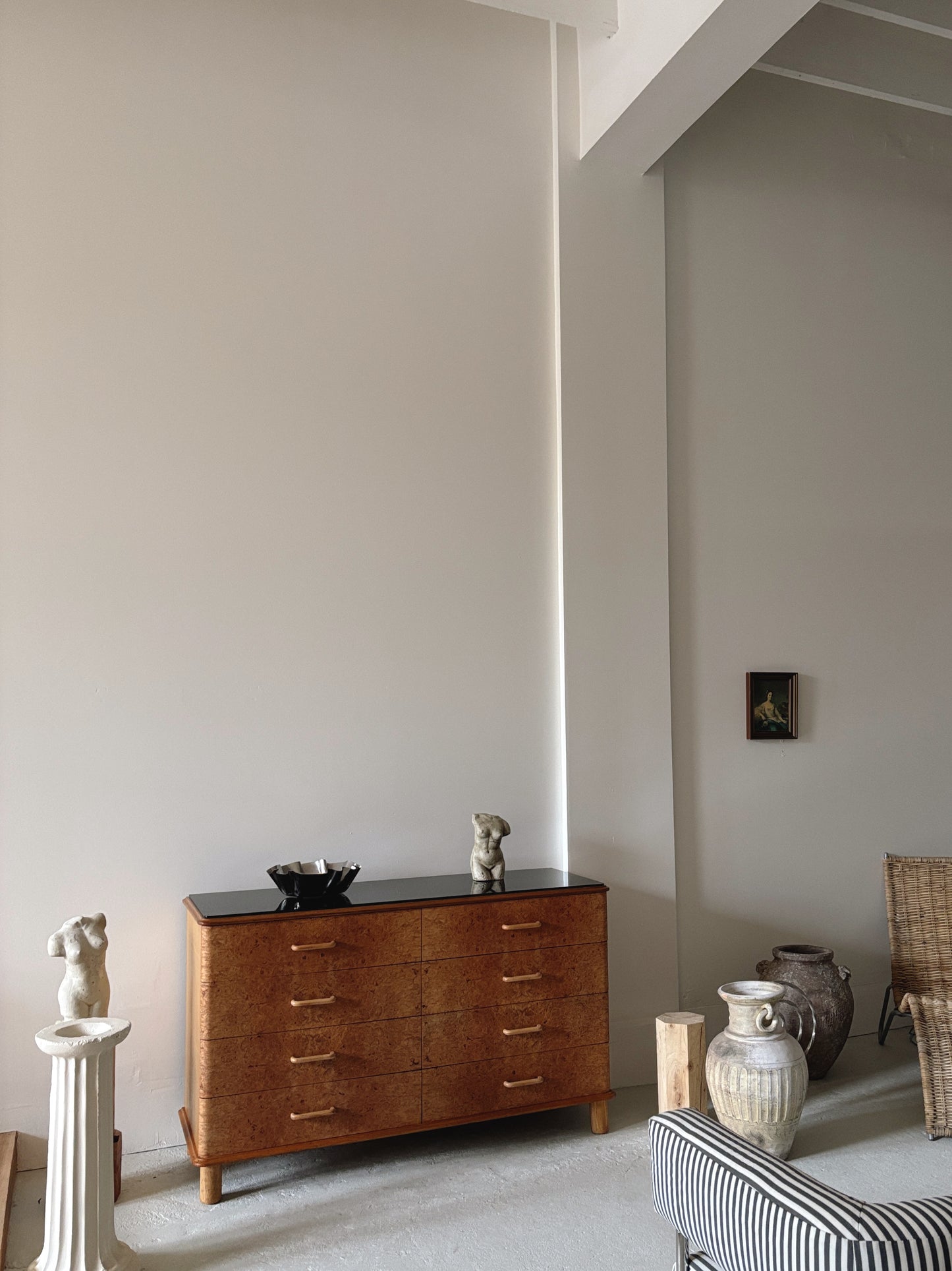 Walnut Burl 8 Drawer Sideboard