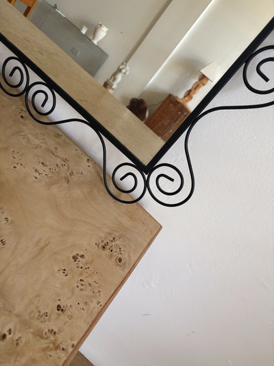 Black Spiral Mirror
