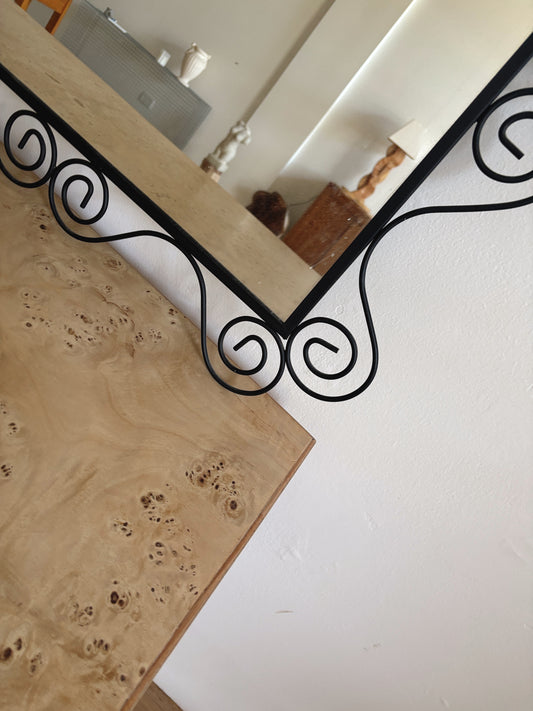 Black Spiral Mirror