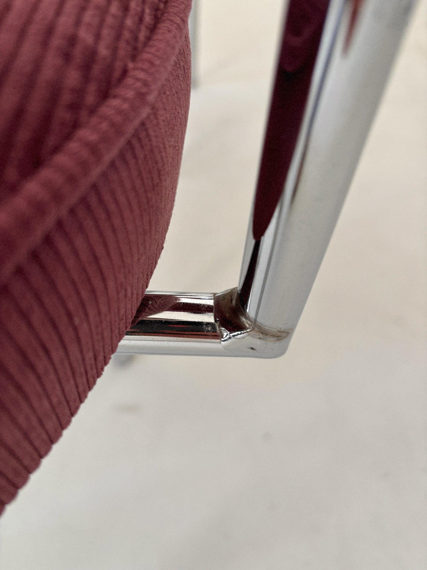 Set 4 Vintage Circular Chrome Chairs