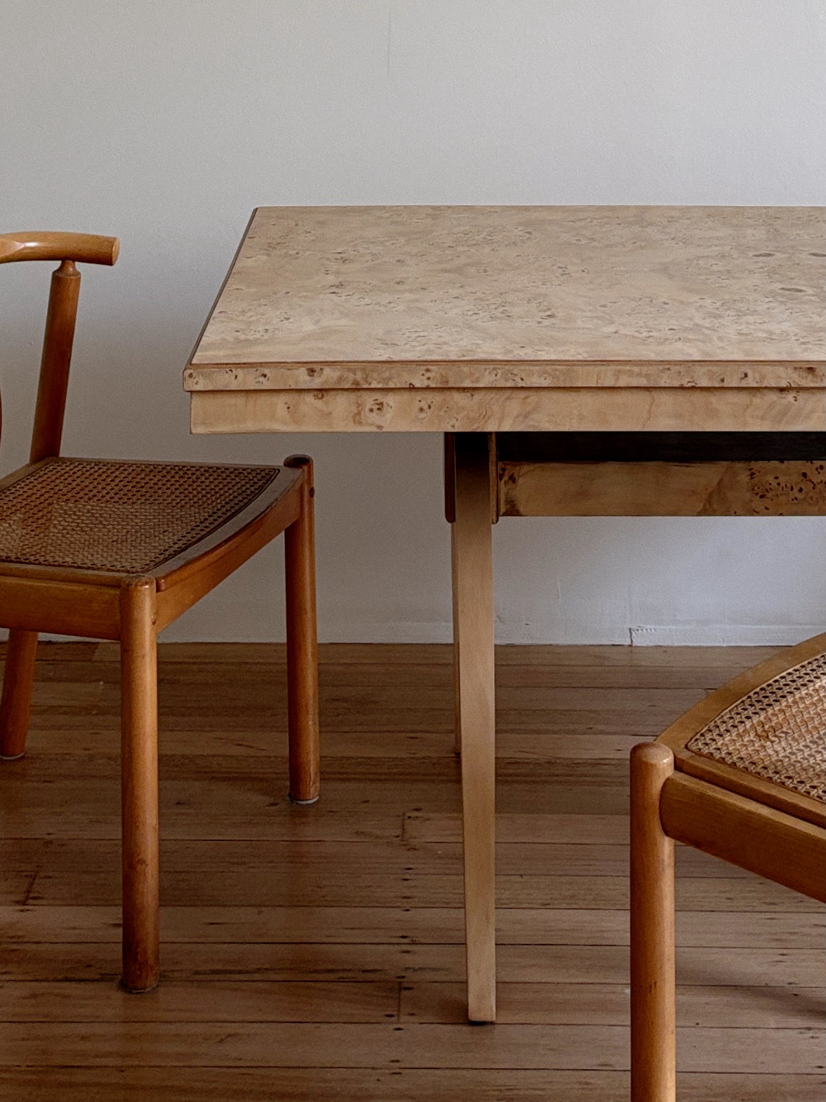 1960s Burl Dining Table