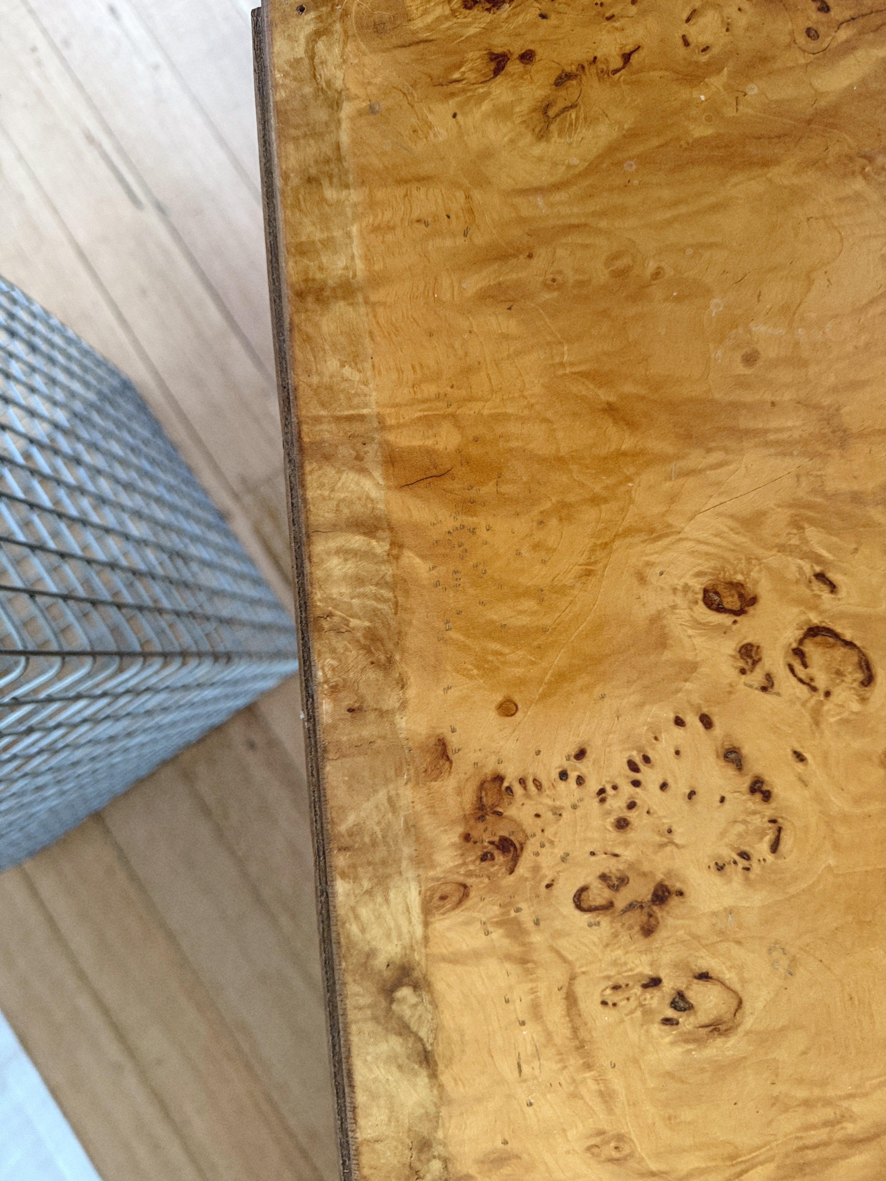 Wave Front Burl Bedside Tables