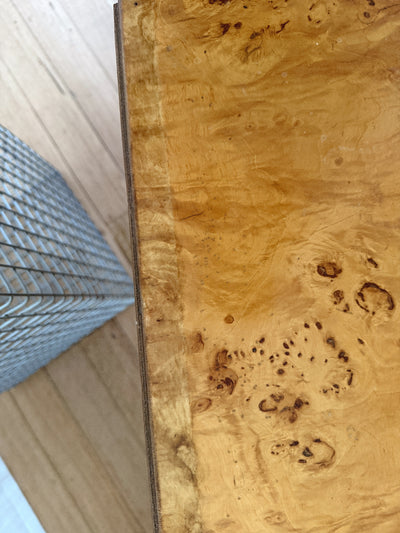 Wave Front Burl Bedside Tables