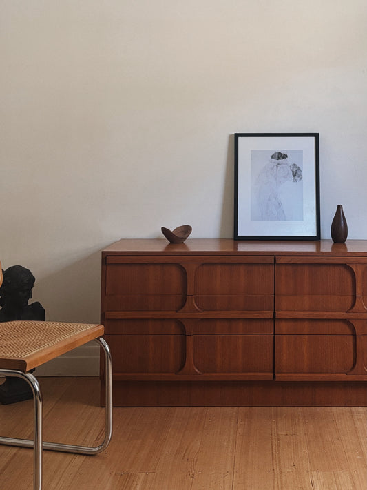 Mid Century Geometric Sideboard