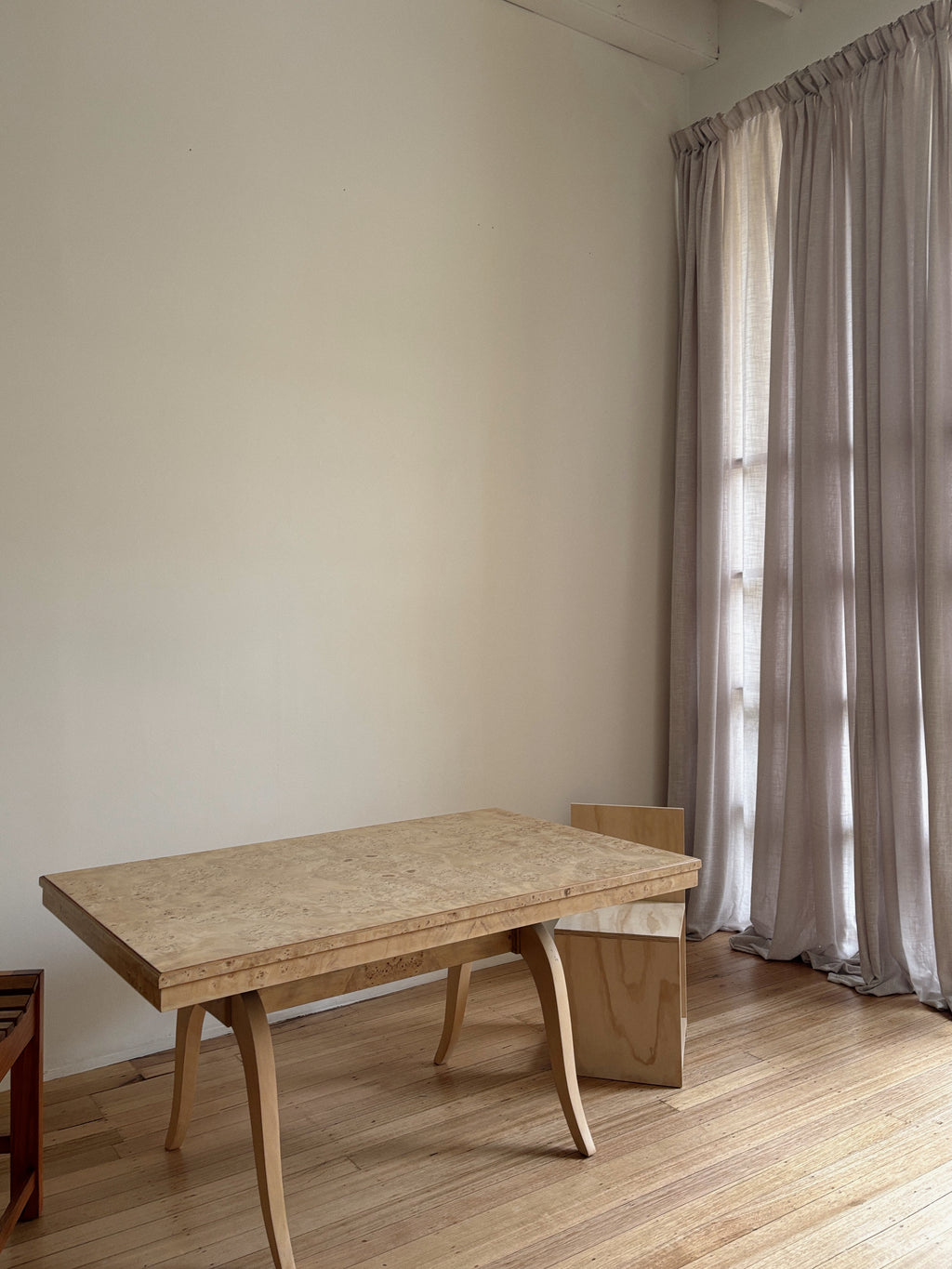 1960s Burl Dining Table