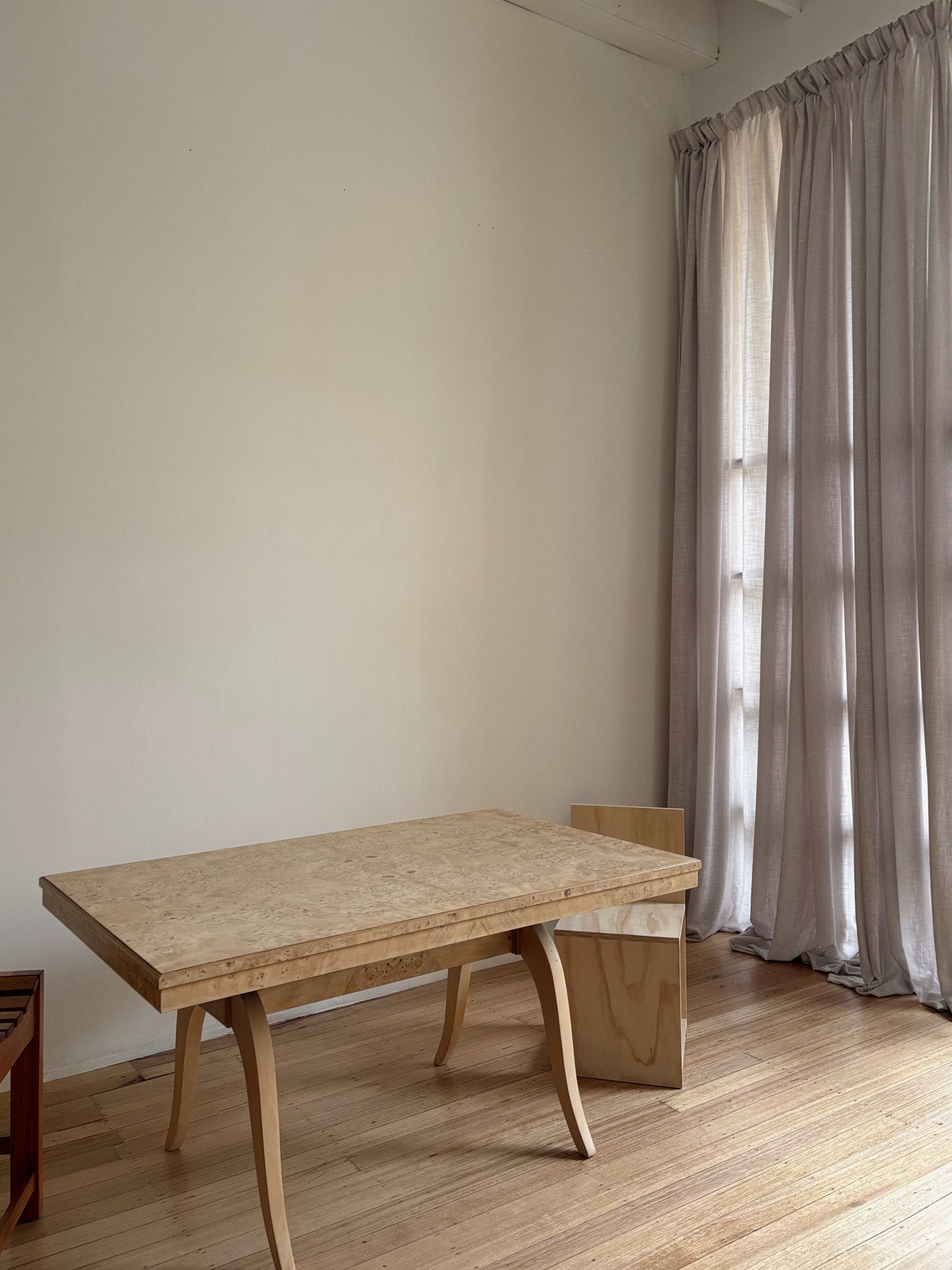 1960s Burl Dining Table