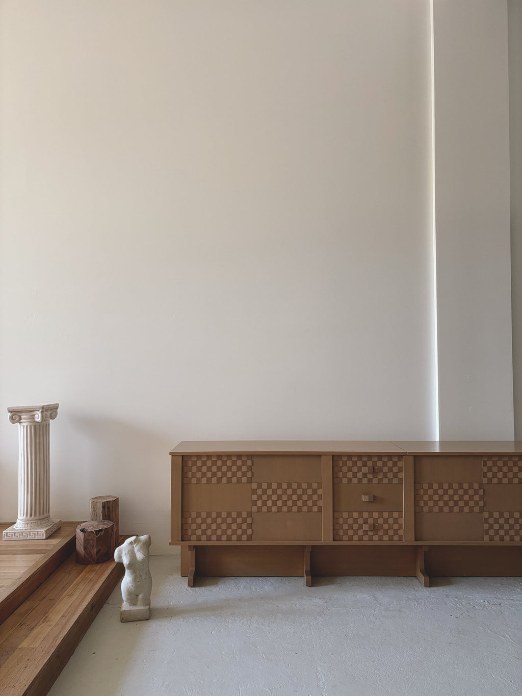 Custom 1980s Textured Sideboard
