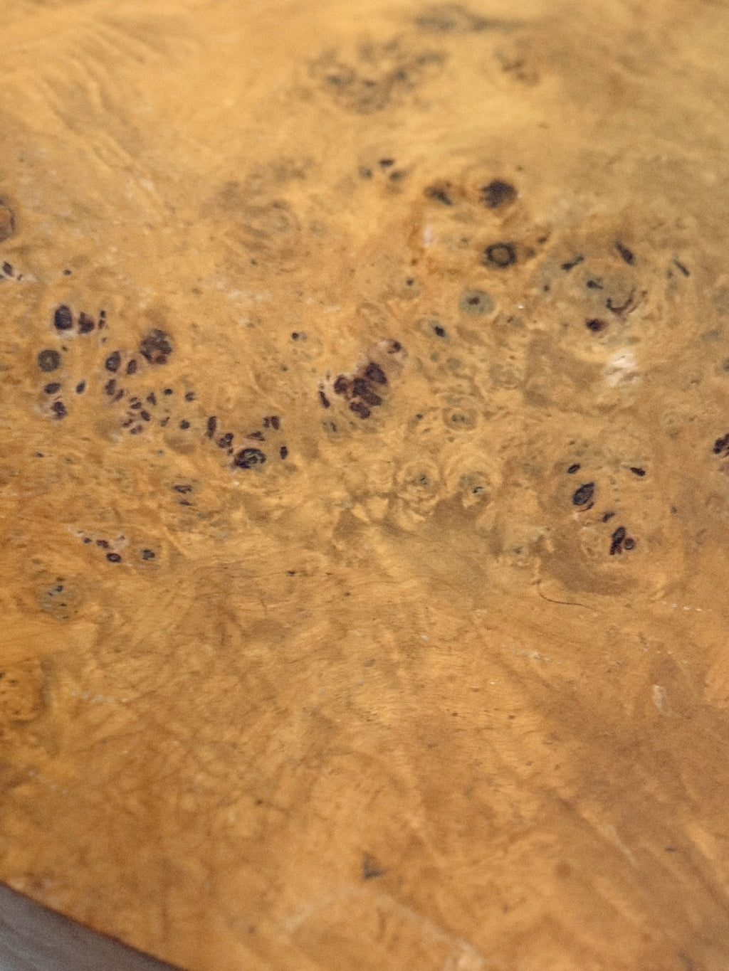 Burl + Walnut Bedside Tables