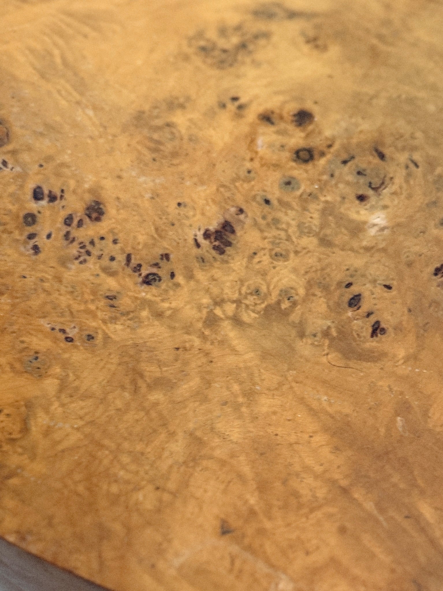 Burl + Walnut Bedside Tables