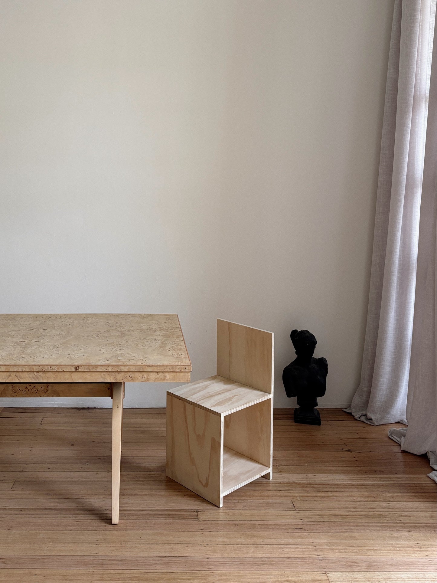 1960s Burl Dining Table