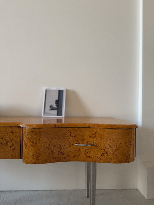 Longline Burl Console Table