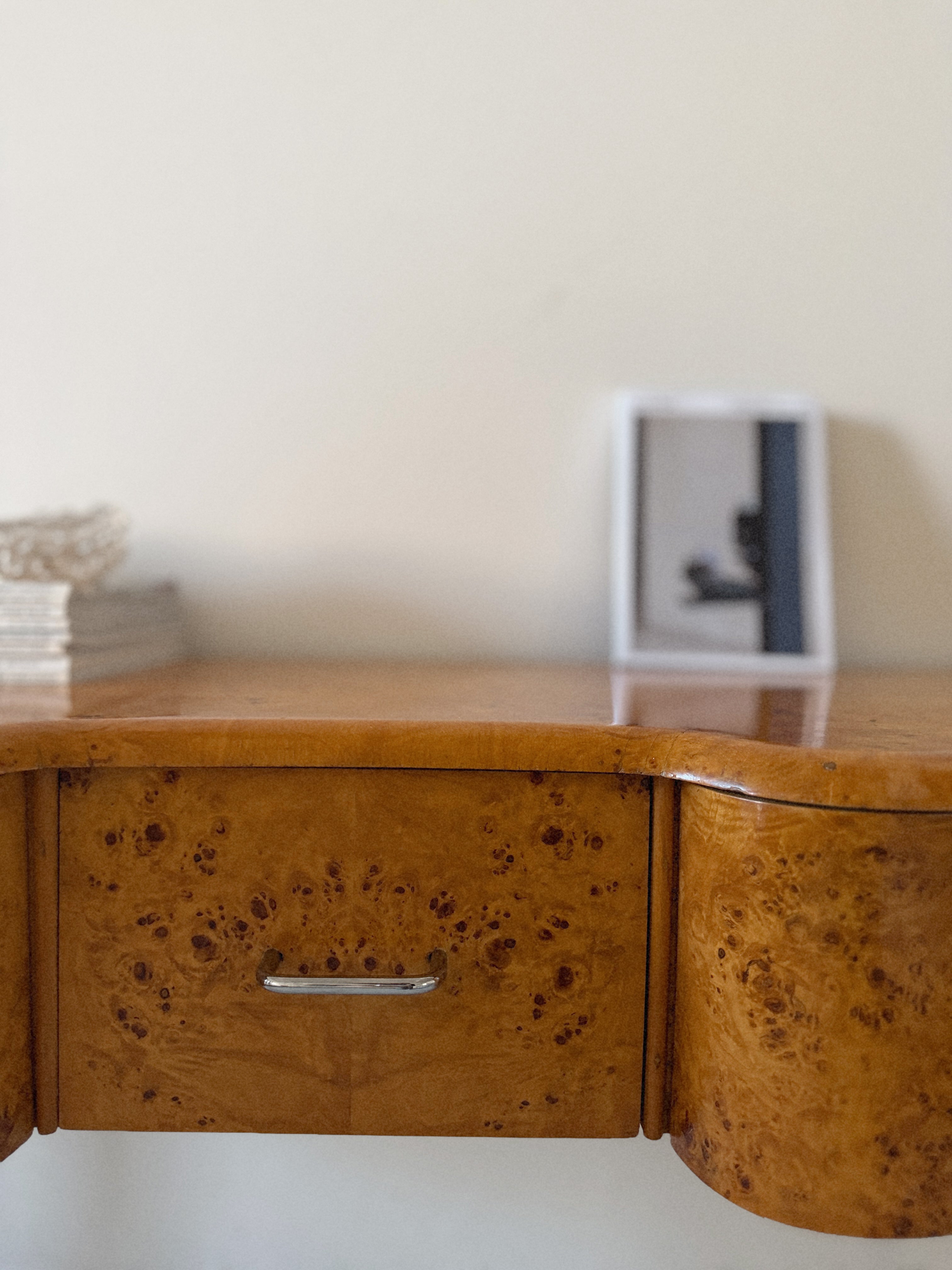 Longline Burl Console Table