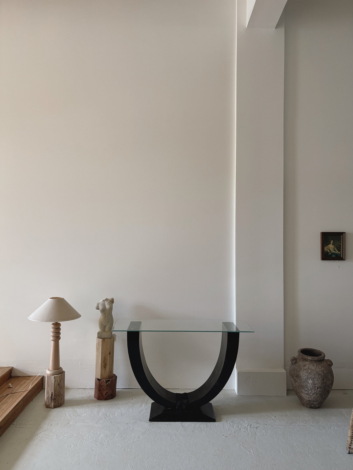 1980s Tessellated Stone Console Table