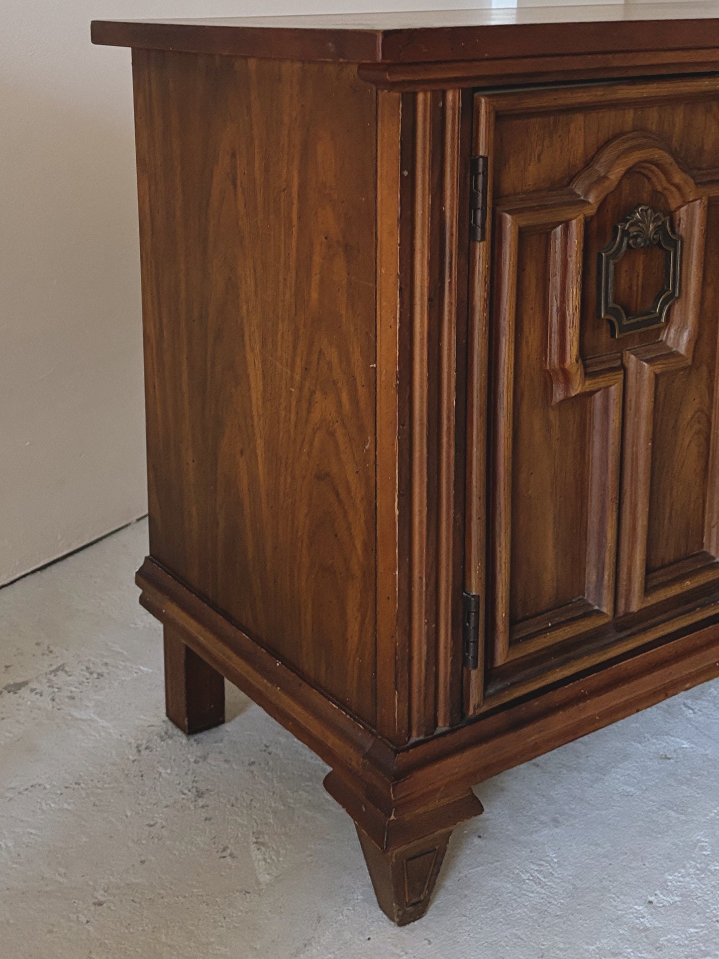 Detailed Brutalist Oak Sideboard